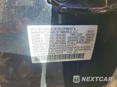 Zdjęcie 12 z 12 samochodu: 2022 ACURA MDX A-SPEC VIN:5J8YE1H09NL014176 - miniatura