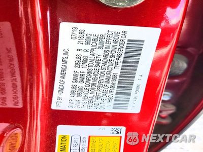 Zdjęcie 12 z 12 samochodu: 2019 HONDA ACCORD LX VIN:1HGCV1F15KA136661 - miniatura