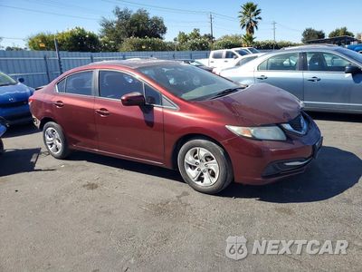 Czwarte zdjęcie samochodu z boku: 2015 HONDA CIVIC LX VIN:19XFB2F5XFE292145 - miniatura