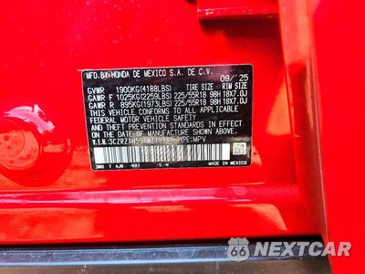 Zdjęcie 14 z 14 samochodu: 2026 HONDA HR-V SPORT VIN:3CZRZ1H59TM719441 - miniatura