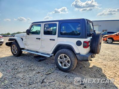 Drugie zdjęcie samochodu z przodu: 2021 JEEP WRANGLER UNLIMITED SAHARA VIN:1C4HJXEG4MW788718 - miniatura