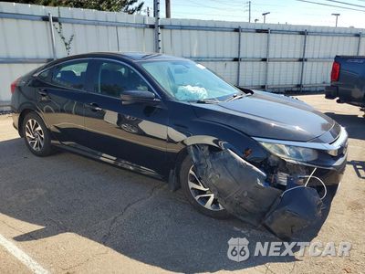 Czwarte zdjęcie samochodu z boku: 2017 HONDA CIVIC EX VIN:19XFC2F76HE040099 - miniatura