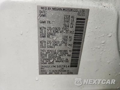 Zdjęcie 13 z 13 samochodu: 2021 NISSAN MURANO SL VIN:5N1AZ2CJ7MC107914 - miniatura