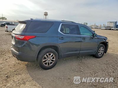 Trzecie zdjęcie samochodu z tyłu: 2018 CHEVROLET TRAVERSE LT VIN:1GNERGKW2JJ212438 - miniatura