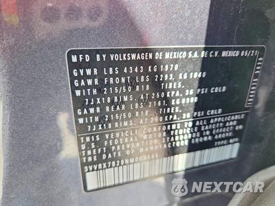 Zdjęcie 13 z 13 samochodu: 2022 VOLKSWAGEN TAOS SE VIN:3VVRX7B29NM008565 - miniatura