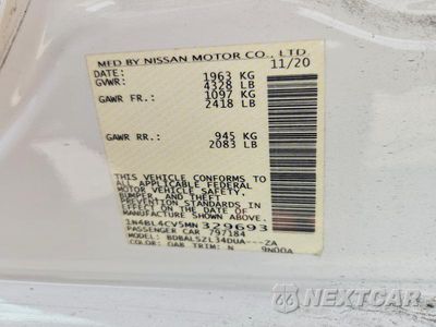 Zdjęcie 12 z 12 samochodu: 2021 NISSAN ALTIMA SR VIN:1N4BL4CV5MN329693 - miniatura