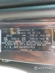 Zdjęcie 12 z 12 samochodu: 2023 KIA FORTE LXS VIN:3KPF24AD9PE637824 - miniatura