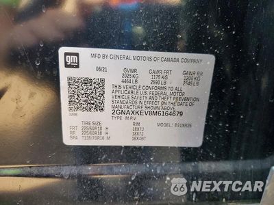 Zdjęcie 12 z 12 samochodu: 2021 CHEVROLET EQUINOX LT VIN:2GNAXKEV8M6164679 - miniatura