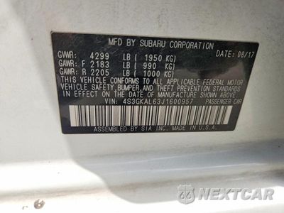 Zdjęcie 13 z 13 samochodu: 2018 SUBARU IMPREZA SPORT VIN:4S3GKAL63J1600957 - miniatura