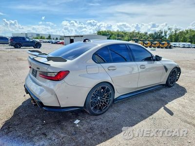 Trzecie zdjęcie samochodu z tyłu: 2021 BMW M3 COMPETITION VIN:WBS33AY08MFL29359 - miniatura