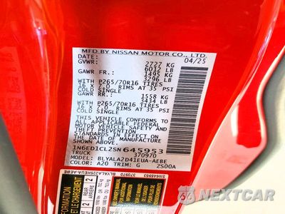 Zdjęcie 12 z 12 samochodu: 2025 NISSAN FRONTIER S VIN:1N6ED1CL2SN645953 - miniatura