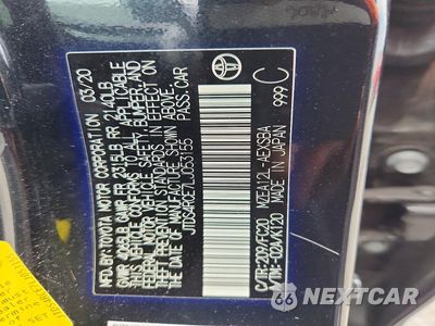 Zdjęcie 12 z 12 samochodu: 2020 TOYOTA COROLLA SE VIN:JTDS4RCE7LJ053155 - miniatura