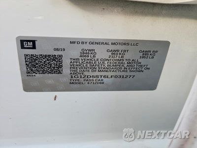 Zdjęcie 12 z 12 samochodu: 2020 CHEVROLET MALIBU LT VIN:1G1ZD5ST6LF031277 - miniatura