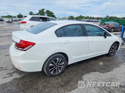 Trzecie zdjęcie samochodu z tyłu: 2013 HONDA CIVIC EXL VIN:19XFB2F91DE062865 - miniatura