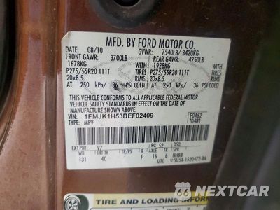 Zdjęcie 13 z 13 samochodu: 2011 FORD EXPEDITION EL XLT VIN:1FMJK1H53BEF02409 - miniatura