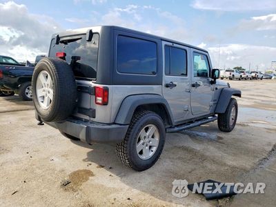 Trzecie zdjęcie samochodu z tyłu: 2018 JEEP WRANGLER UNLIMITED SPORT VIN:1C4HJWDG7JL920928 - miniatura