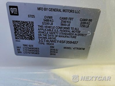 Zdjęcie 13 z 13 samochodu: 2025 GMC SIERRA K3500 DENALI VIN:1GT4UWEY4SF359407 - miniatura