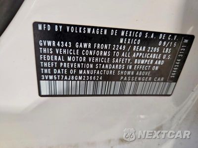 Zdjęcie 12 z 12 samochodu: 2016 VOLKSWAGEN JETTA GLI VIN:3VW5T7AJ8GM236624 - miniatura