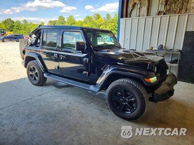 Czwarte zdjęcie samochodu z boku: 2021 JEEP WRANGLER UNLIMITED SAHARA VIN:1C4HJXEGXMW736994 - miniatura