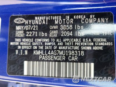 Zdjęcie 12 z 12 samochodu: 2021 HYUNDAI ELANTRA SE VIN:KMHLL4AG7MU198318 - miniatura