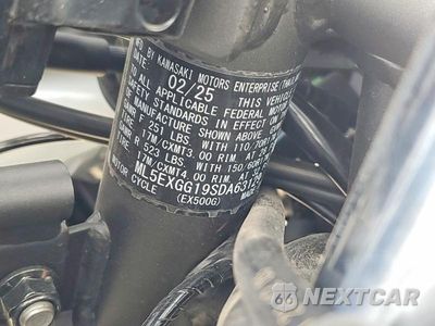 Zdjęcie 9 z 9 samochodu: 2025 KAWASAKI EX500 VIN:ML5EXGG19SDA63129 - miniatura