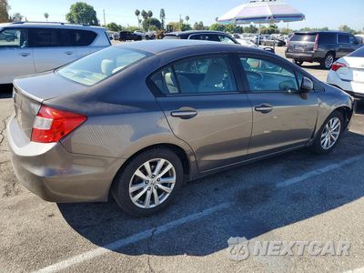 Trzecie zdjęcie samochodu z tyłu: 2012 HONDA CIVIC EX VIN:19XFB2F89CE305599 - miniatura