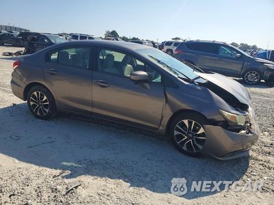 Czwarte zdjęcie samochodu z boku: 2015 HONDA CIVIC EX VIN:19XFB2F82FE044837 - miniatura
