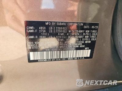Zdjęcie 12 z 12 samochodu: 2024 SUBARU OUTBACK PREMIUM VIN:4S4BTADC5R3113508 - miniatura
