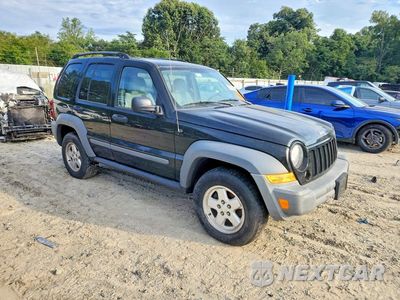 Czwarte zdjęcie samochodu z boku: 2005 JEEP LIBERTY SPORT VIN:1J4GL48K35W626210 - miniatura