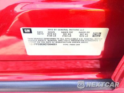 Zdjęcie 12 z 12 samochodu: 2012 CHEVROLET CRUZE LT VIN:1G1PF5SC8C7384681 - miniatura