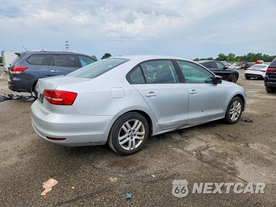 Trzecie zdjęcie samochodu z tyłu: 2015 VOLKSWAGEN JETTA BASE VIN:3VW2K7AJ0FM212922 - miniatura
