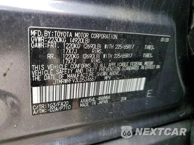 Zdjęcie 13 z 13 samochodu: 2020 TOYOTA RAV4 HYBRID XLE VIN:JTMRWRFV3LD534667 - miniatura