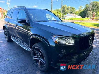 Czwarte zdjęcie samochodu z boku: 2021 MERCEDES-BENZ GLS 580 4MATIC VIN:4JGFF8GE5MA518612 - miniatura