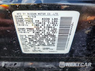 Zdjęcie 14 z 14 samochodu: 2013 NISSAN ROGUE S VIN:JN8AS5MT1DW549939 - miniatura