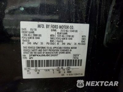 Zdjęcie 13 z 13 samochodu: 2018 FORD EDGE SEL VIN:2FMPK4J99JBC26207 - miniatura