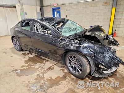 Czwarte zdjęcie samochodu z boku: 2023 TESLA MODEL 3 VIN:5YJ3E1EA1PF556433 - miniatura