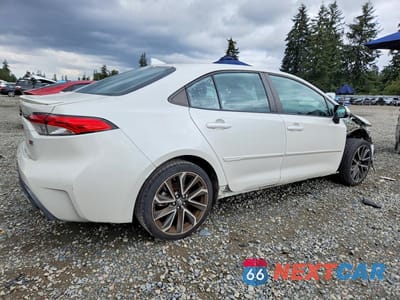 Trzecie zdjęcie samochodu z tyłu: 2020 TOYOTA COROLLA SE VIN:5YFS4RCEXLP049564 - miniatura