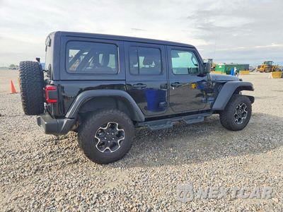 Trzecie zdjęcie samochodu z tyłu: 2022 JEEP WRANGLER UNLIMITED RUBICON 4XE VIN:1C4JJXR62NW113910 - miniatura