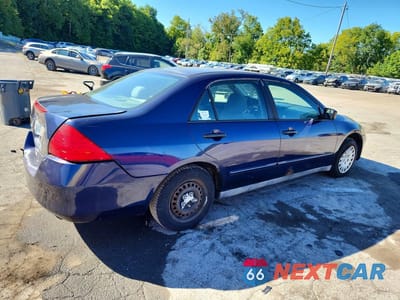 Trzecie zdjęcie samochodu z tyłu: 2007 HONDA ACCORD VALUE VIN:1HGCM56197A129391 - miniatura