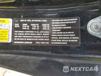 Zdjęcie 12 z 12 samochodu: 2018 BUICK CASCADA PREMIUM VIN:W04WH3N51JG066486 - miniatura