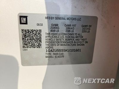 Zdjęcie 12 z 12 samochodu: 2019 BUICK LACROSSE AVENIR VIN:1G4ZU5SS5KU101601 - miniatura