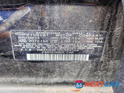 Zdjęcie 12 z 12 samochodu: 2013 HYUNDAI ELANTRA GLS VIN:KMHDH4AE1DU954584 - miniatura