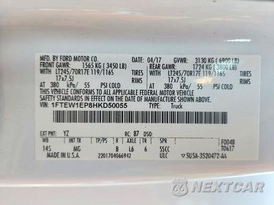 Zdjęcie 12 z 12 samochodu: 2017 FORD F150 SUPERCREW VIN:1FTEW1EP8HKD50055 - miniatura