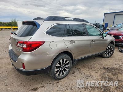 Trzecie zdjęcie samochodu z tyłu: 2017 SUBARU OUTBACK 2.5I LIMITED VIN:4S4BSANC6H3363100 - miniatura