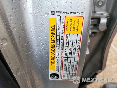 Zdjęcie 12 z 12 samochodu: 2021 CHEVROLET EQUINOX LT VIN:3GNAXKEV0MS176035 - miniatura