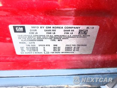 Zdjęcie 13 z 13 samochodu: 2013 BUICK ENCORE VIN:KL4CJCSB8DB190886 - miniatura