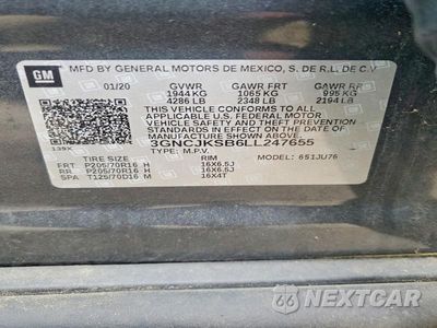 Zdjęcie 12 z 12 samochodu: 2020 CHEVROLET TRAX LS VIN:3GNCJKSB6LL247655 - miniatura
