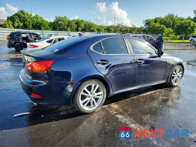 Trzecie zdjęcie samochodu z tyłu: 2007 LEXUS IS 250 BASE VIN:JTHBK262772038250 - miniatura