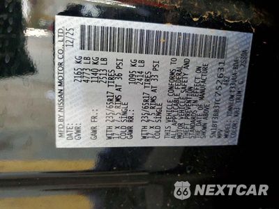Zdjęcie 12 z 12 samochodu: 2026 NISSAN ROGUE SV VIN:5N1BT3BB3TC752631 - miniatura