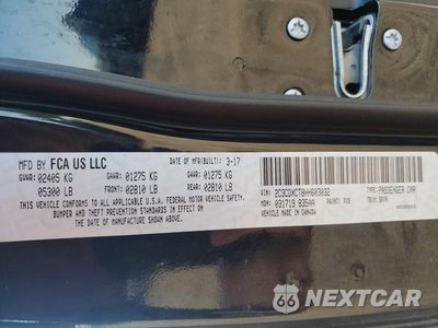 Zdjęcie 13 z 13 samochodu: 2017 DODGE CHARGER R/T VIN:2C3CDXCT8HH603032 - miniatura